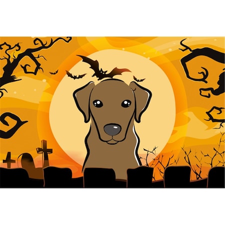 Carolines Treasures Halloween Chocolate Labrador Fabric Placemat BB1792PLMT